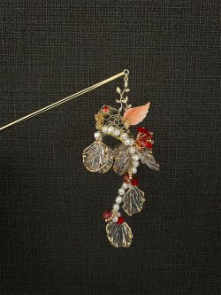 画像2: 金魚の簪（完成品）