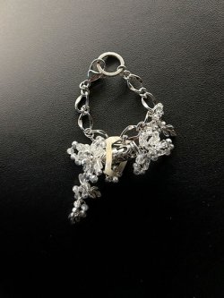 画像3: 白つる花のイヤーカフ（またはバッグチャーム）