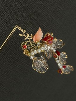 画像3: 金魚の簪（完成品）