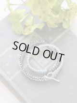 ダイヤレーンとえび編みコードのブレス（オンライン講習会対象商品）