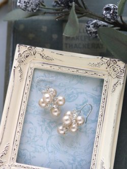 画像4: 鎖編みのシャインシリーズ〜サーモンピンク・ネックレス/ブレス/ピアス/リング