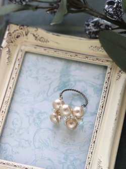 画像5: 鎖編みのシャインシリーズ〜サーモンピンク・ネックレス/ブレス/ピアス/リング